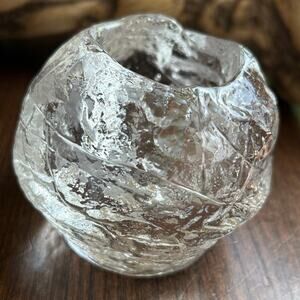 Vintage Kosta Boda snowball lantern candle holder